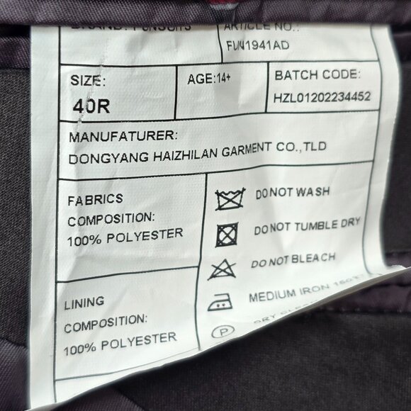 Harry Potter Wizarding World Ravenclaw 40R Mens Blue Velvet Blazer - Picture 6 of 11